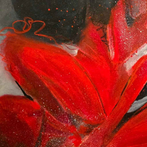 Inferno Bloom Acrylic Painting Buy Now on Artezaar.com Online Art Gallery Dubai UAE