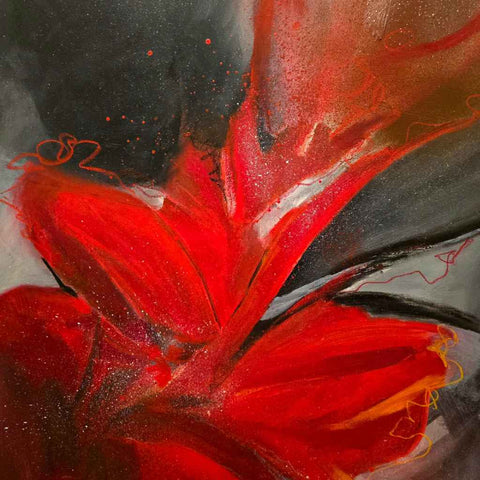 Inferno Bloom Acrylic Painting Buy Now on Artezaar.com Online Art Gallery Dubai UAE