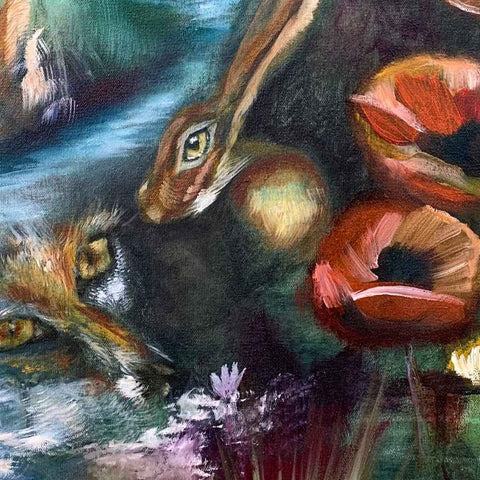 Instinct - Nature Oil Painting - Artezaar.com Online Art Gallery