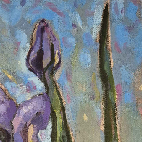 Iris 2 Fine Oil Painting Buy Now on Artezaar.com Online Art Gallery Dubai UAE