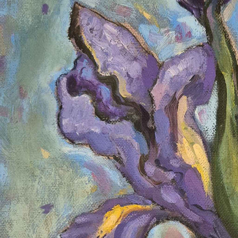 Iris 2 Fine Oil Painting Buy Now on Artezaar.com Online Art Gallery Dubai UAE