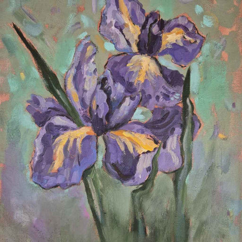 Iris 3 Fine Oil Painting Buy Now on Artezaar.com Online Art Gallery Dubai UAE