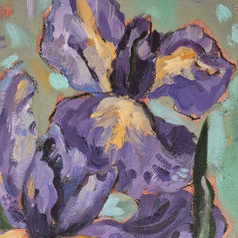 Iris 3 Fine Oil Painting Buy Now on Artezaar.com Online Art Gallery Dubai UAE