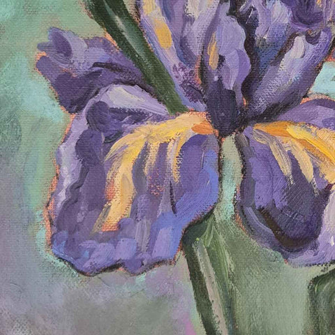 Iris 3 Fine Oil Painting Buy Now on Artezaar.com Online Art Gallery Dubai UAE