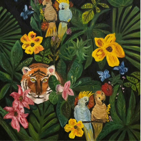 It is a jungle out there Abstract Oil painting Buy Now on Artezaar.com Online Art Gallery Dubai UAE