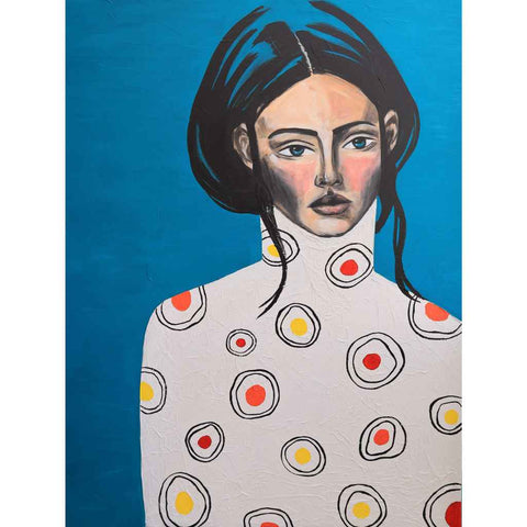 Julia Mixed Media Painting Buy Now on Artezaar.com Online Art Gallery Dubai UAE