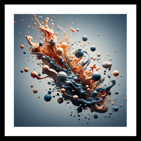 Splash 3 Abstract Synthography Art Buy Now on Artezaar.com Online Art Gallery Dubai UAE