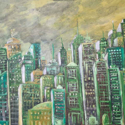 Khafaya Mixed Media Painting Buy Now on Artezaar.com Online Art Gallery Dubai UAE