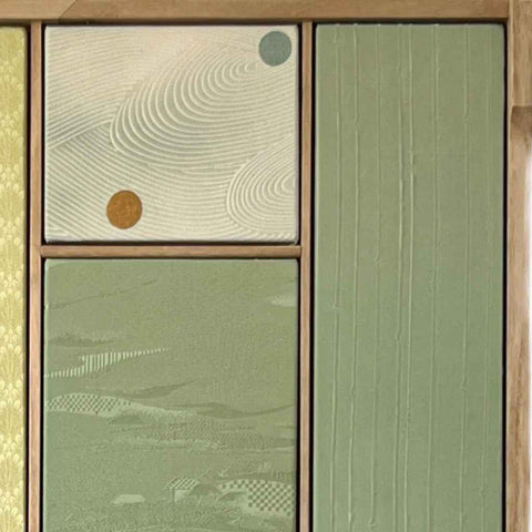 Kobachi ~ Green Collection Abstract Mixed Media Artwork Buy Now on Artezaar.com Online Art Gallery Dubai UAE