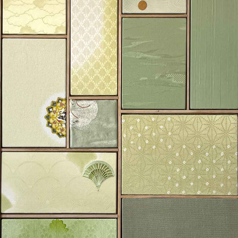 Kobachi ~ Green Collection Abstract Mixed Media Artwork Buy Now on Artezaar.com Online Art Gallery Dubai UAE