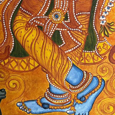 Krishna Fine Acrylic Painting Buy Now on Artezaar.com Online Art Gallery Dubai UAE