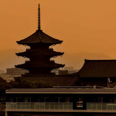 Kyoto in Amber Photography Print Buy Now on Artezaar.com Online Art Gallery Dubai UAE