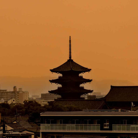 Kyoto in Amber Photography Print Buy Now on Artezaar.com Online Art Gallery Dubai UAE