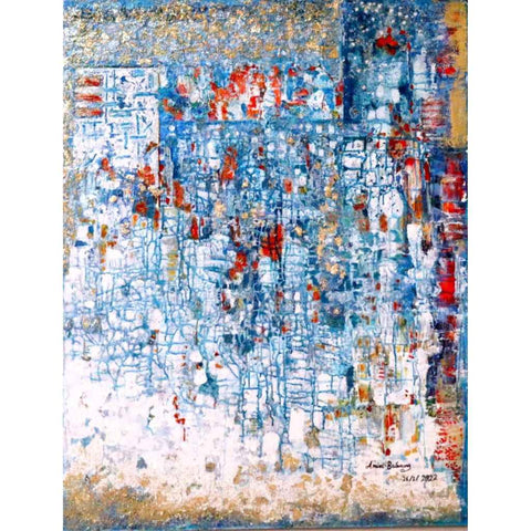 La Mer Abstract Acrylic Painting Buy Now on Artezaar.com Online Art Gallery Dubai UAE