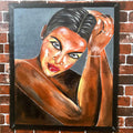 Lady Fine Acrylic Painting Buy Now on Artezaar.com Online Art Gallery Dubai UAE