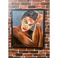 Lady Fine Acrylic Painting Buy Now on Artezaar.com Online Art Gallery Dubai UAE