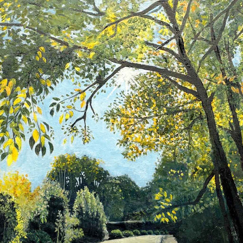 Late Summer Road Oil Painting Buy Now on Artezaar.com Online Art Gallery Dubai UAE