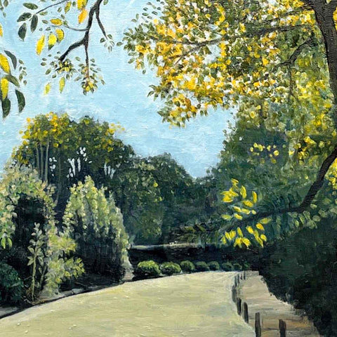 Late Summer Road Oil Painting Buy Now on Artezaar.com Online Art Gallery Dubai UAE