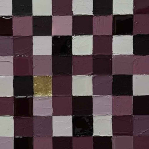 Lavender Grid Abstract Acrylic Painting Buy Now on Artezaar.com Online Art Gallery Dubai UAE