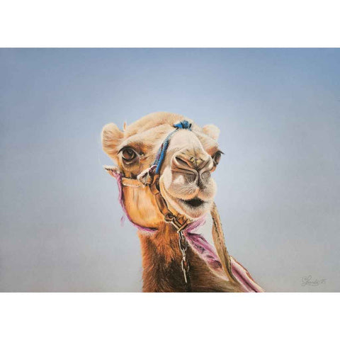 Lawencina of Arabia Chalk Pastel Painting Buy Now on Artezaar.com Online Art Gallery Dubai UAE