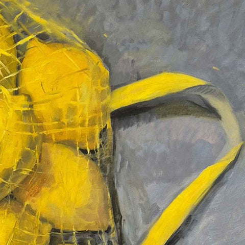 Lemons in a Net Oil Painting Buy Now on Artezaar.com Online Art Gallery Dubai UAE