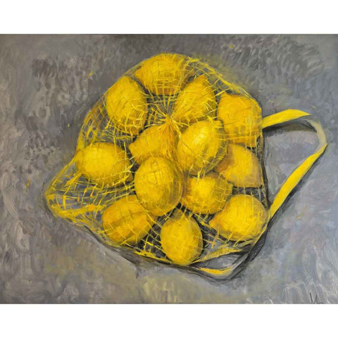 Lemons in a Net Oil Painting Buy Now on Artezaar.com Online Art Gallery Dubai UAE
