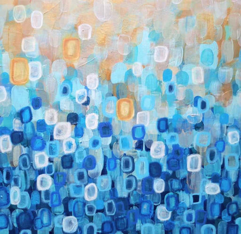 Levitating Ashore Abstract Mixed Media Painting Buy Now on Artezaar.com Online Art Gallery Dubai UAE