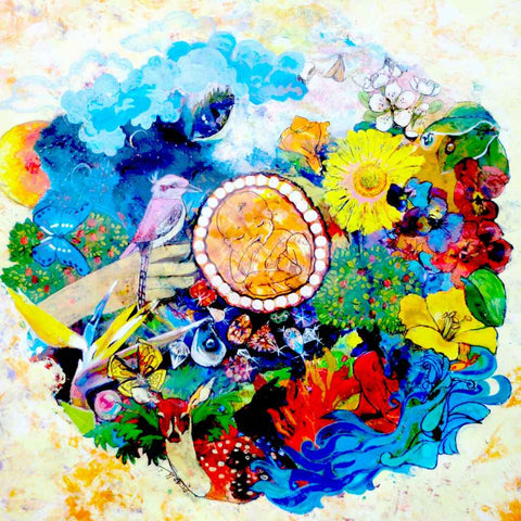 Life Abstract Watercolor Painting Buy Now on Artezaar.com Online Art Gallery Dubai UAE