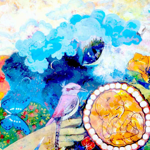 Life Abstract Watercolor Painting Buy Now on Artezaar.com Online Art Gallery Dubai UAE