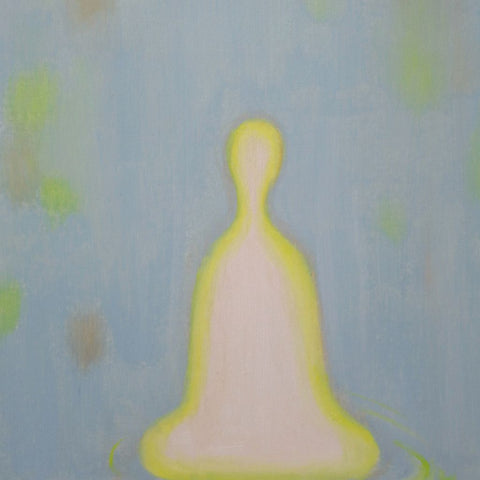 Light and Meditation - Blue Fantasy Oil Painting Buy Now on Artezaar.com Online Art Gallery Dubai UAE