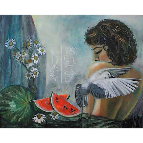 Light of peace Fine Oil Painting Buy Now on Artezaar.com Online Art Gallery Dubai UAE