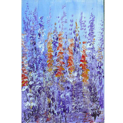 Lilac Kisses Acrylic Painting Buy Now on Artezaar.com Online Art Gallery Dubai UAE