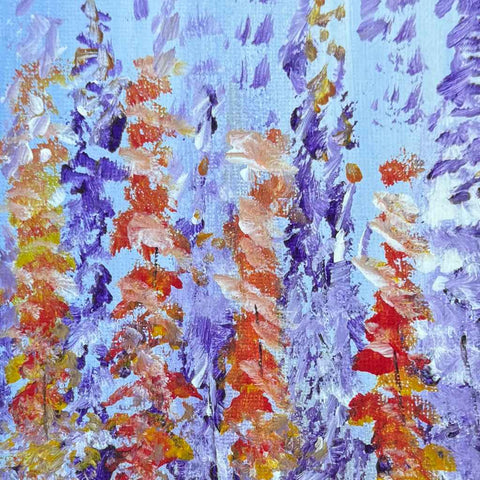 Lilac Kisses Acrylic Painting Buy Now on Artezaar.com Online Art Gallery Dubai UAE