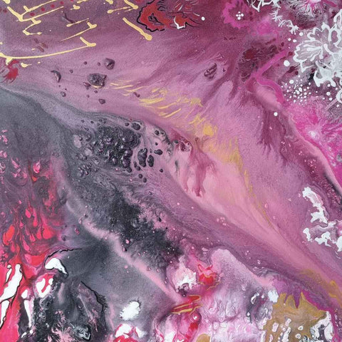 Lilac Nights Mixed Media Painting Buy Now on Artezaar.com Online Art Gallery Dubai UAE