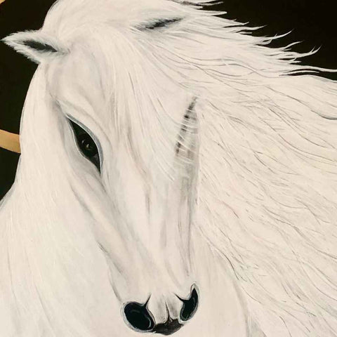 Limitless Glory Abstract Horse Painting Buy Now on Artezaar.com Online Art Gallery Dubai UAE