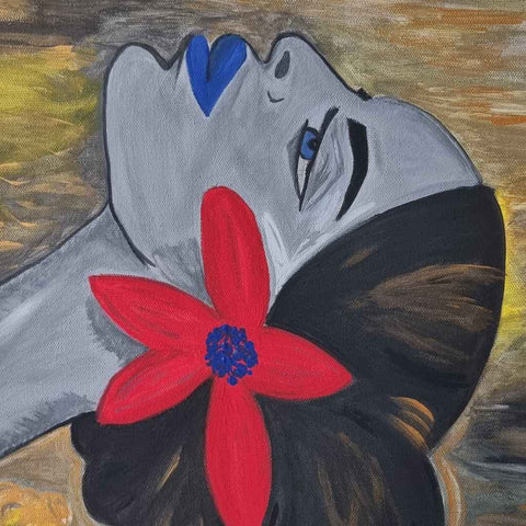Lost In A Gaze - Acrylic Painting - Artezaar.com Online Art Gallery