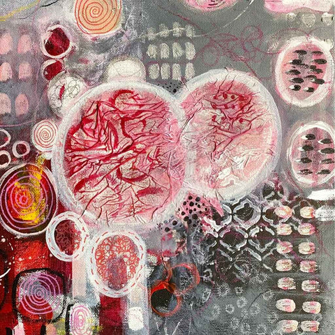 Love Is In The Air I Mixed Media Painting Buy Now on Artezaar.com Online Art Gallery Dubai UAE