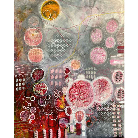 Love Is In The Air I Mixed Media Painting Buy Now on Artezaar.com Online Art Gallery Dubai UAE