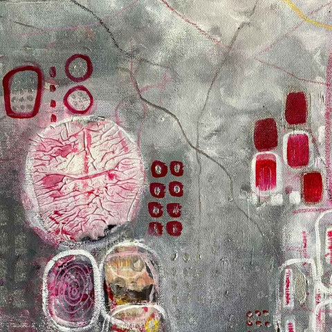 Love Is In The Air III Mixed Media Painting Buy Now on Artezaar.com Online Art Gallery Dubai UAE