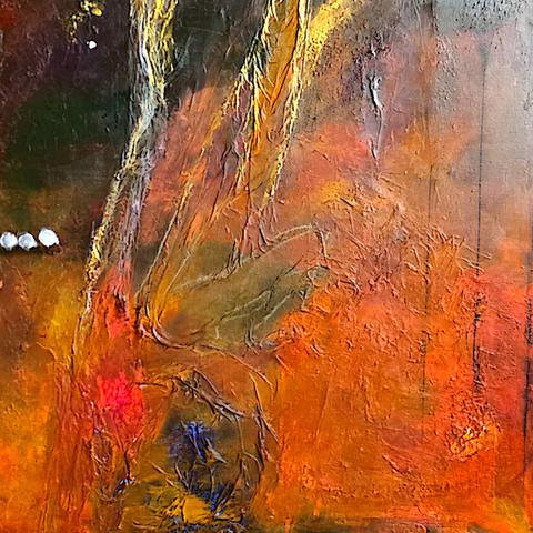 Luminous Veins - Acrylic Painting - Artezaar.com Online Art Gallery