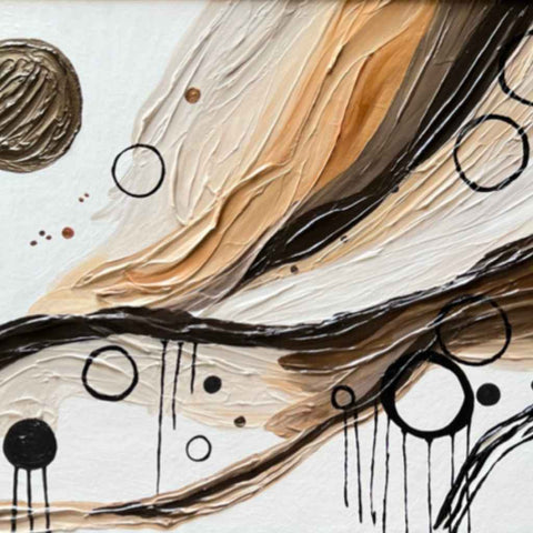 Lunar Dust Mixed Media Painting Buy Now on Artezaar.com Online Art Gallery Dubai UAE