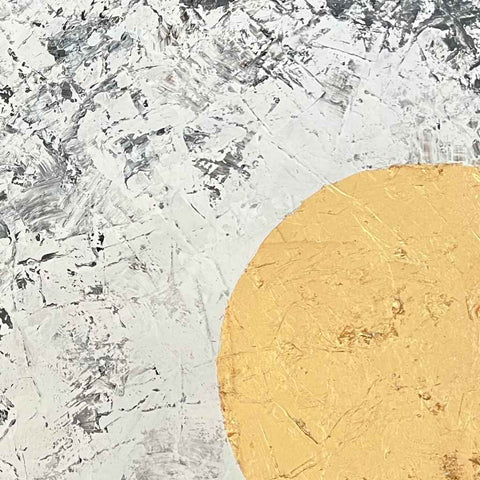 Lunar Silence Mixed Media Painting Buy Now on Artezaar.com Online Art Gallery Dubai UAE