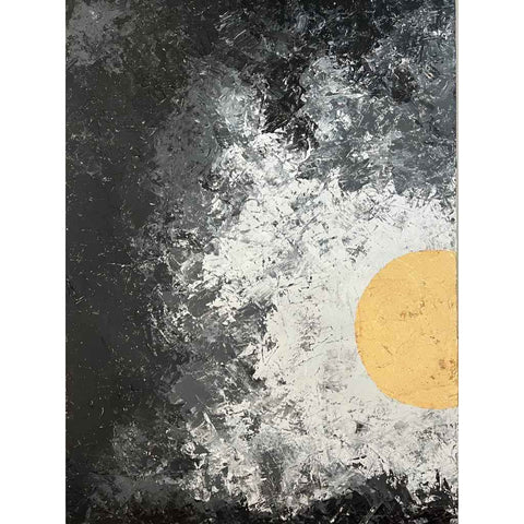 Lunar Silence Mixed Media Painting Buy Now on Artezaar.com Online Art Gallery Dubai UAE