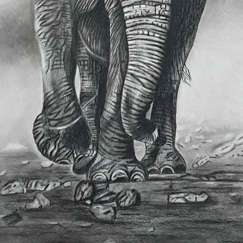 Majestic March Sketch Painting Buy Now on Artezaar.com Online Art Gallery Dubai UAE