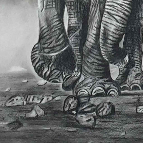 Majestic March Sketch Painting Buy Now on Artezaar.com Online Art Gallery Dubai UAE