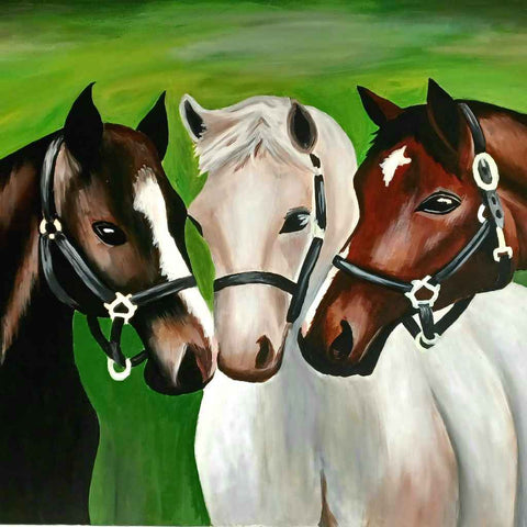 Majestic Trilogy Fine Acrylic Painting Buy Now on Artezaar.com Online Art Gallery Dubai UAE