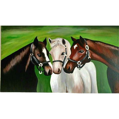 Majestic Trilogy Fine Acrylic Painting Buy Now on Artezaar.com Online Art Gallery Dubai UAE