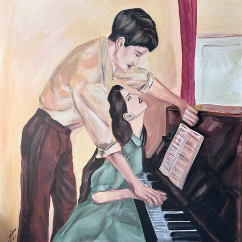 Melody Between Us Acrylic Painting Buy Now on Artezaar.com Online Art Gallery Dubai UAE