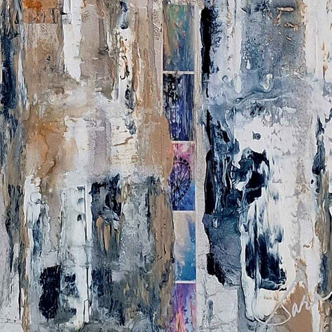 Memoir Abstract Mixed Media Painting Buy Now on Artezaar.com Online Art Gallery Dubai UAE