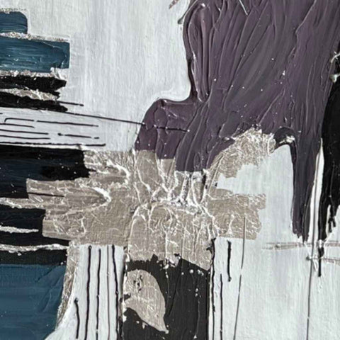 Midnight Blur Mixed Media Painting Buy Now on Artezaar.com Online Art Gallery Dubai UAE